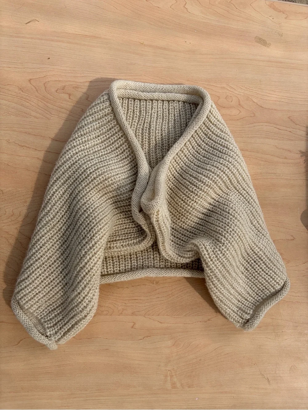 Unisex Large warm knitted long winter scarf